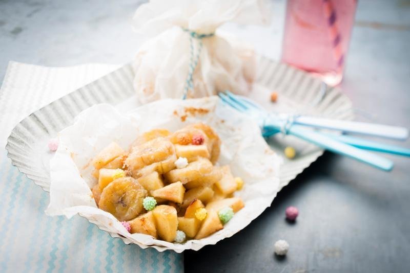 Kompot z jablek, banánu a vanilky – recept Tefal Cook4Me+