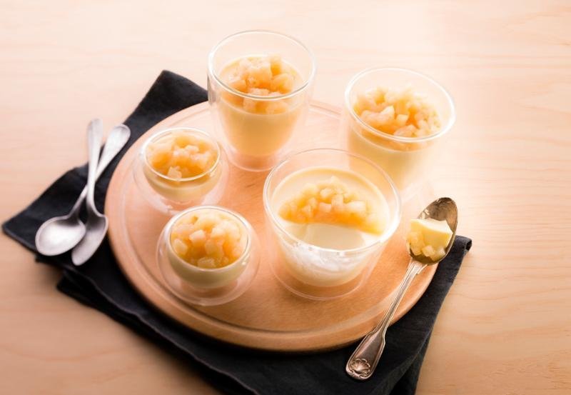 Citromos, körtés panna cotta – recept Tefal Cook4Me+