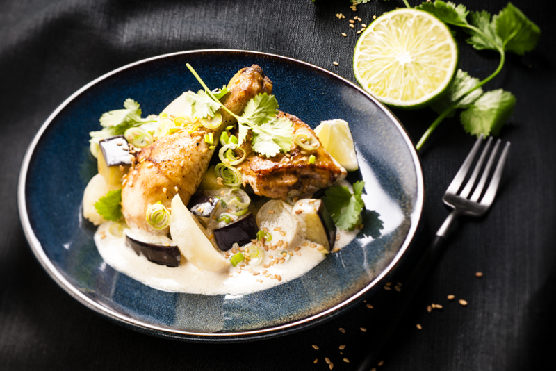 Csirke lime-mal és kókusszal – recept Tefal Cook4Me+