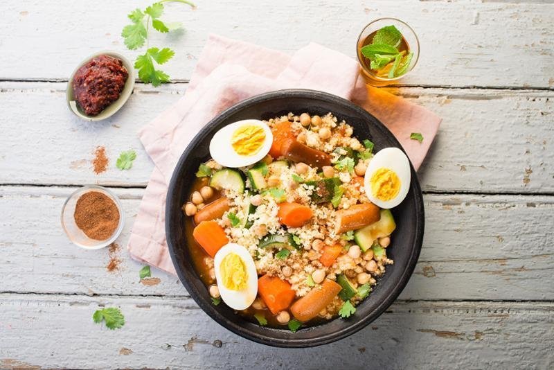 Kuszkusz kemény tojással – recept Tefal Cook4Me+