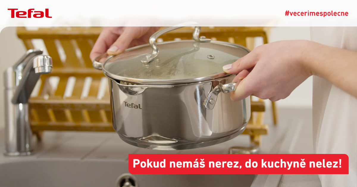 Vařte jednodušeji, čistěji, a s naprostým klidem! Bonus na nákup sady nerezového nádobí Tefal Duetto+
