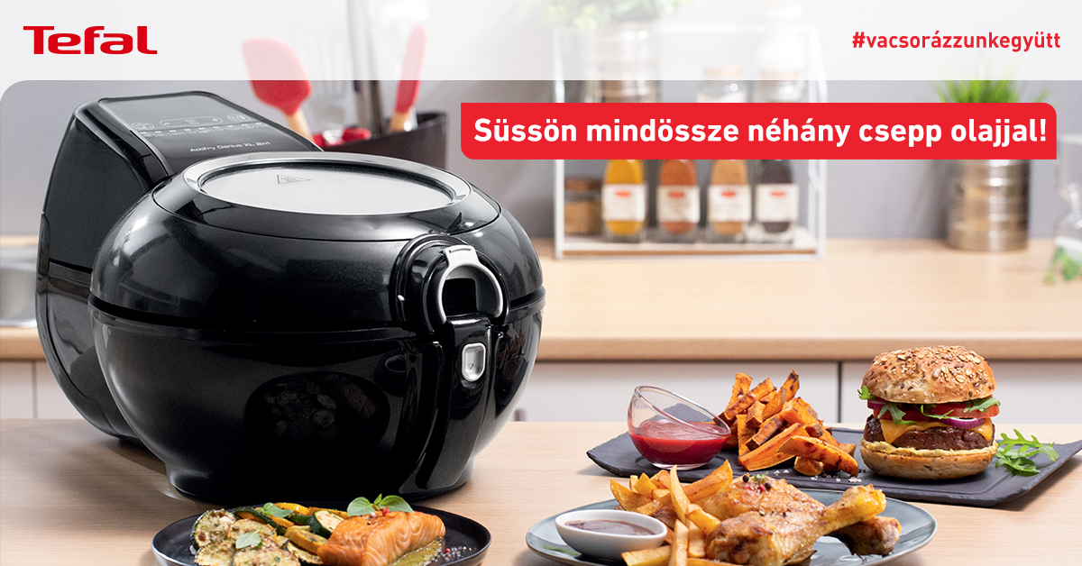 Süssön pár csepp olajjal a Tefal ActiFry forró levegős olajsütővel!