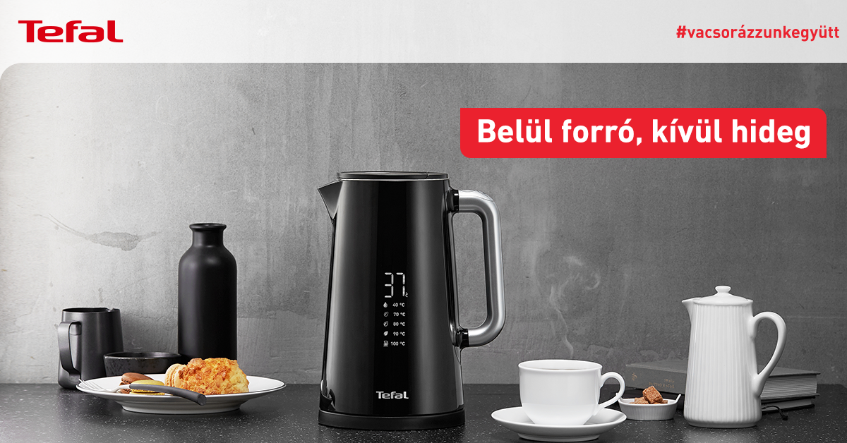 Belül forró, kívül hideg – bemutatjuk a Tefal Digital Display vízforralót