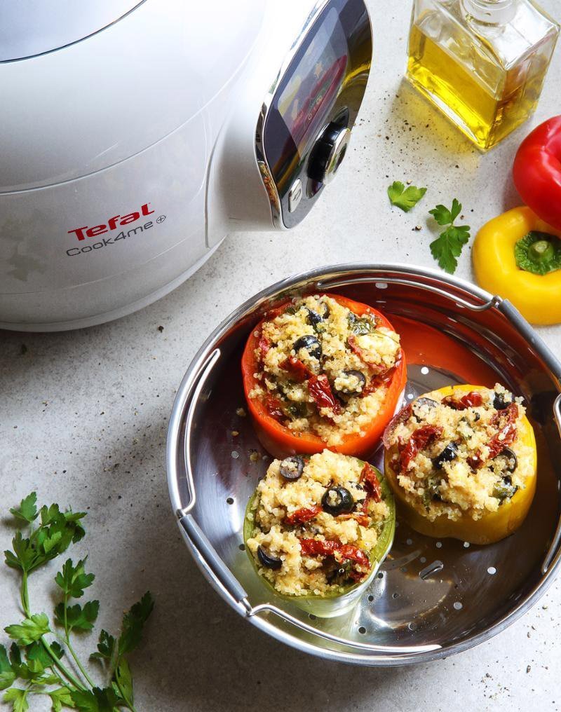 Plněné papriky quinoou – recept pro Cook4me+