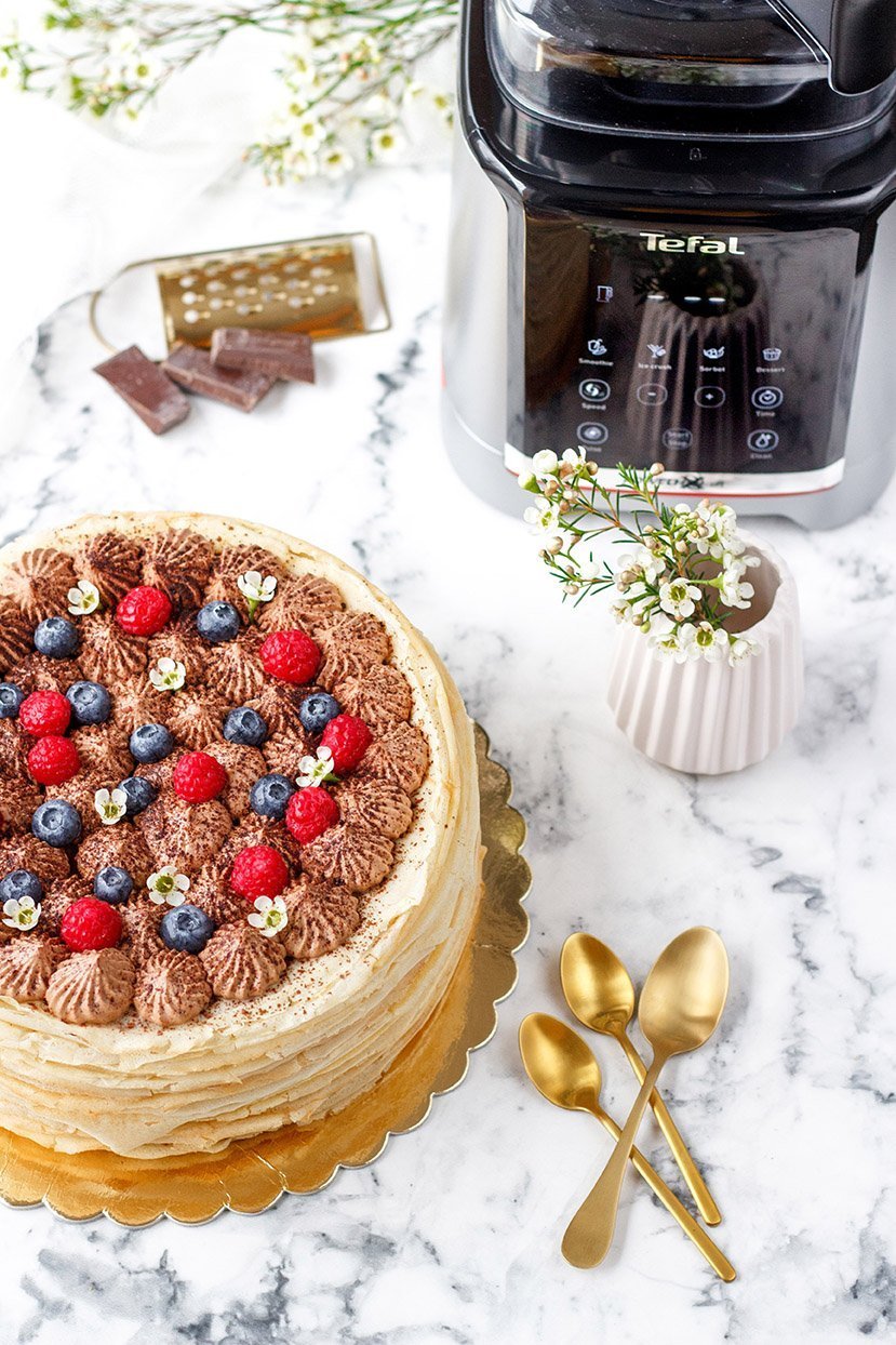 Palačinkový dort díky mixéru InfinyMix+  recept od @navidlickublog