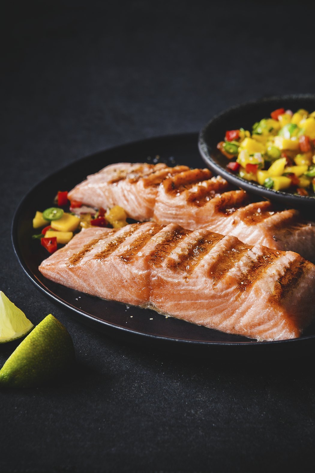 Grillezett lazac mangó salsával – Optigrill Elite XL recept