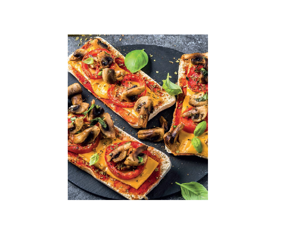 Rychlá domácí pizza se žampiony a čedarem – recept pro Tefal Easy Fry Oven & Grill