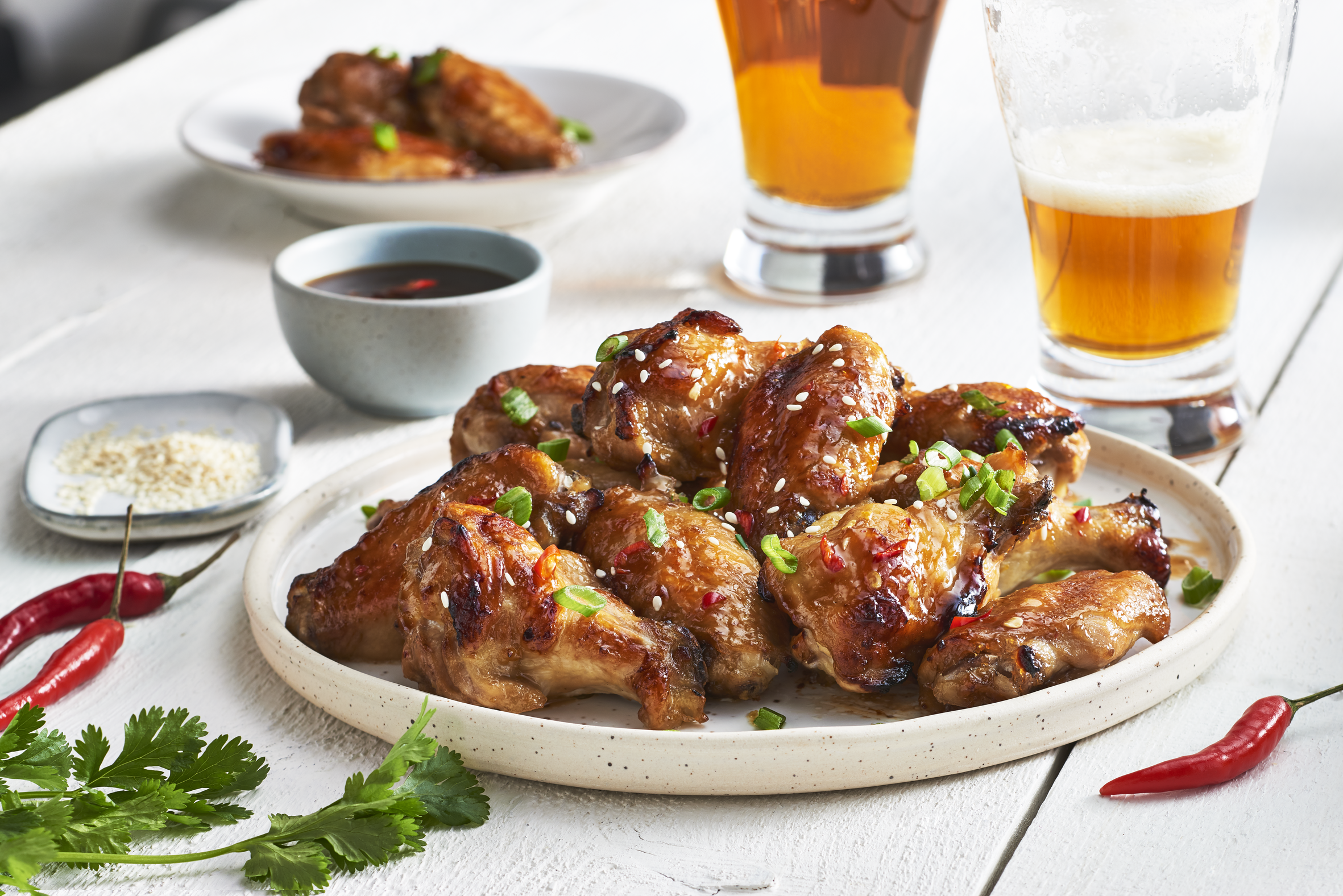 Gyömbéres csirkecombok grillezett kukoricával – Tefal Easy Fry Oven & Grill recept