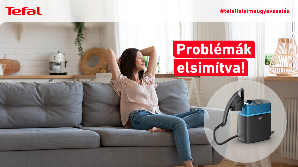 A ruhák és szövetek otthoni fertőtlenítése a Tefal Cube kézi gőzölővel