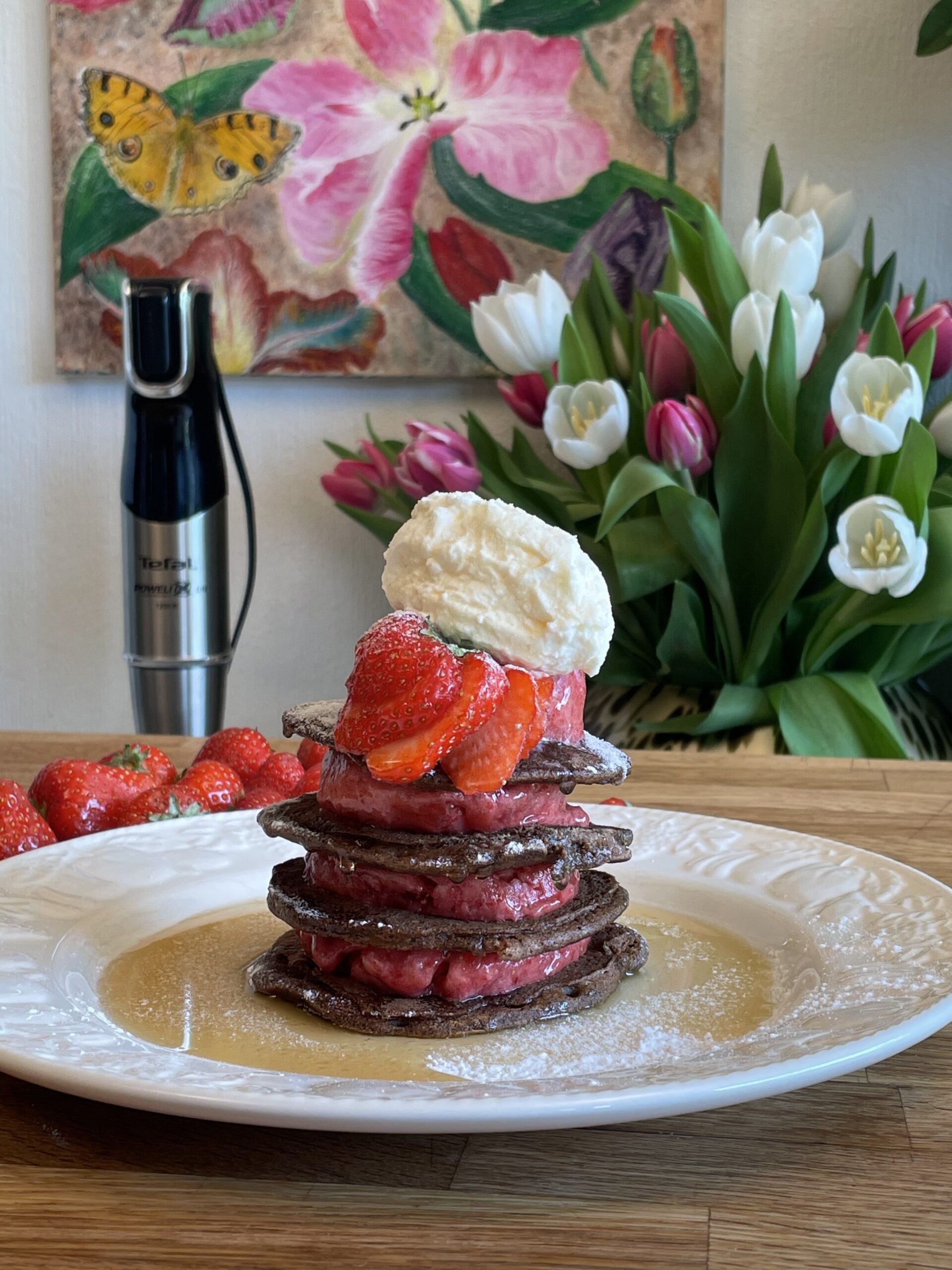 Pohankové lívance – recept od @mirkavangils pro tyčový mixér Tefal Infiny Force Pro HB95LD38 5v1