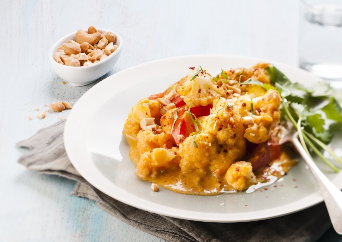 Květák po indicku – recept v chytrém multifunkčním hrnci Tefal Cook4me+