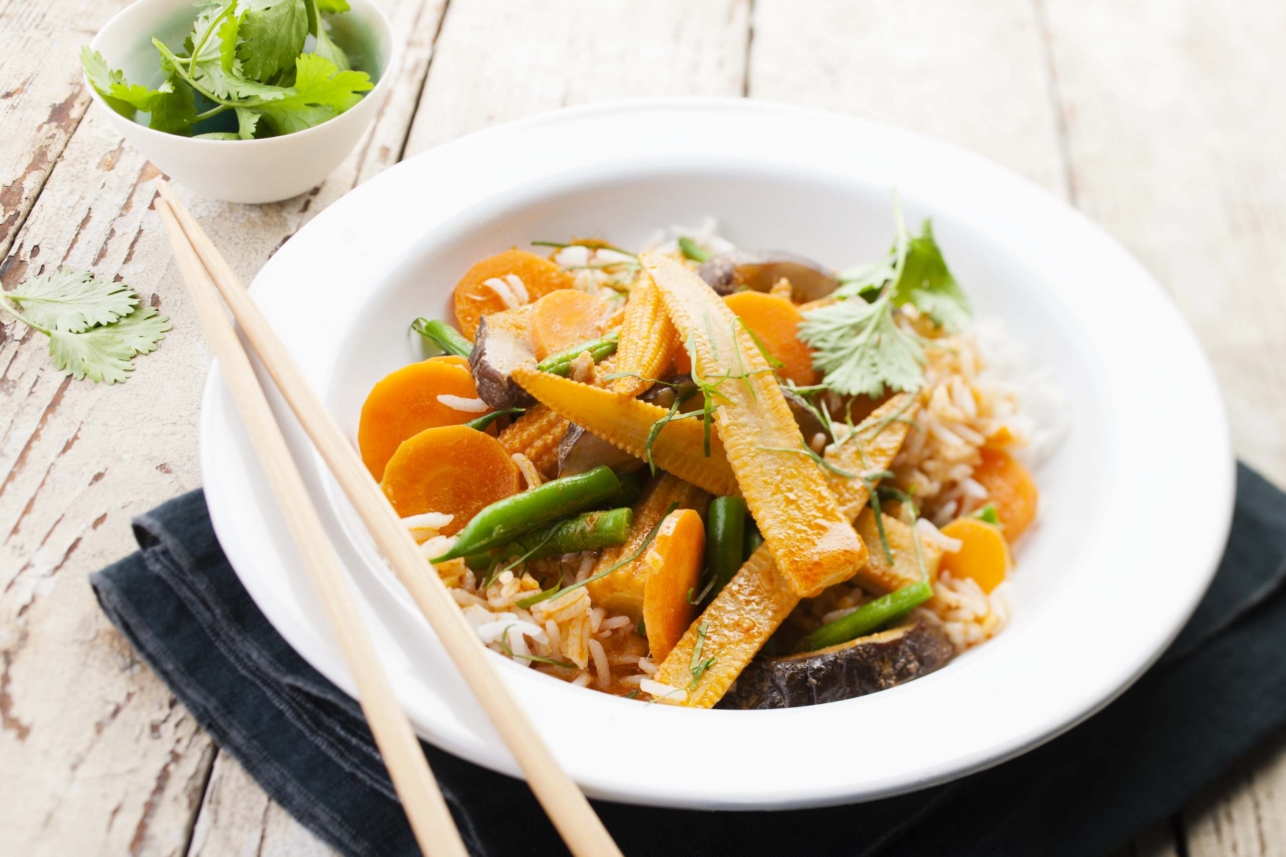 Zeleninové kari – recept v chytrém multifunkčním hrnci Tefal Cook4me+