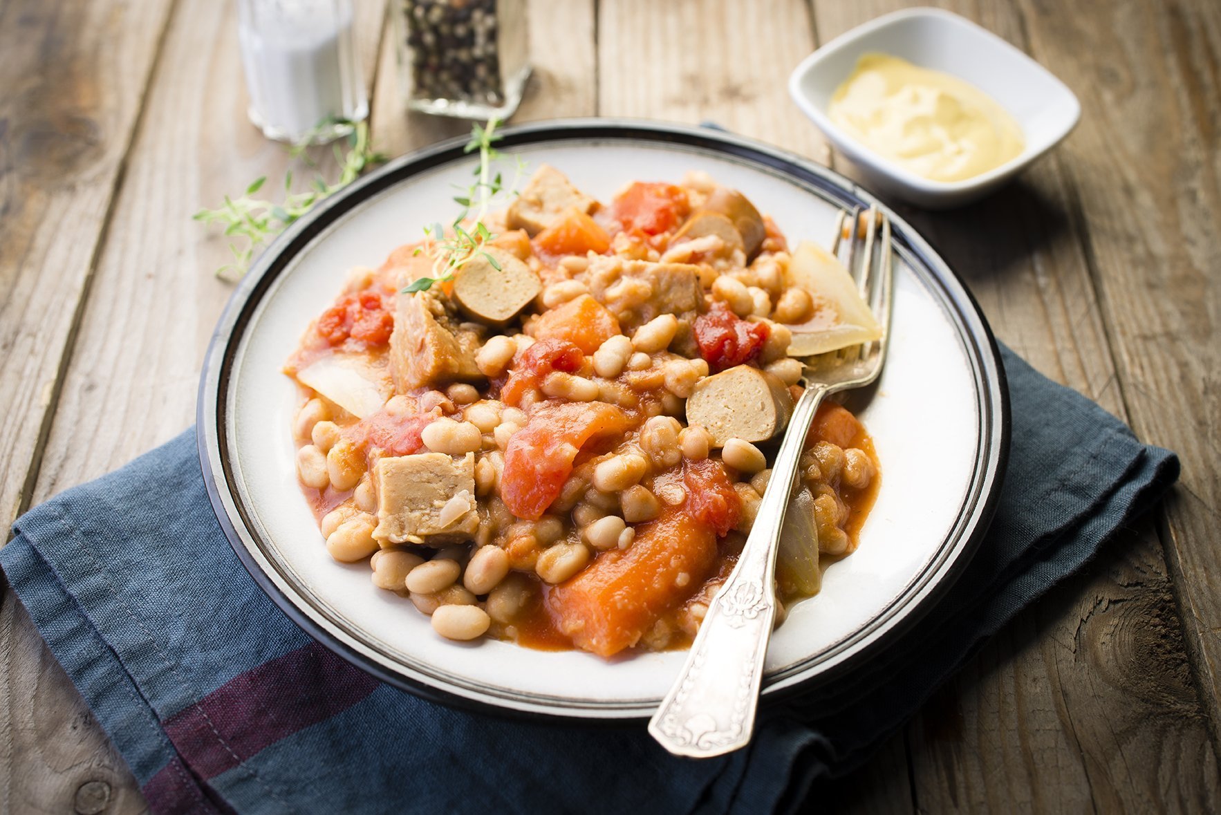 Vegetariánský cassoulet – recept v chytrém multifunkčním hrnci Tefal Cook4me+ CY851