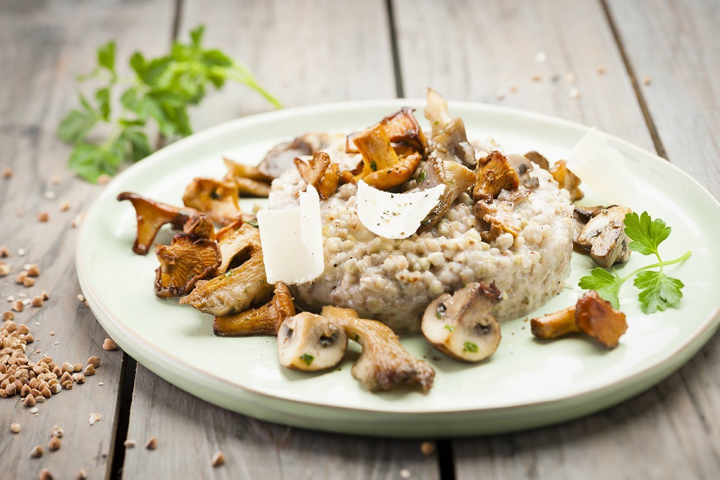 Rizoto s pohankou a houbami – recept v chytrém multifunkčním hrnci Tefal Cook4me+