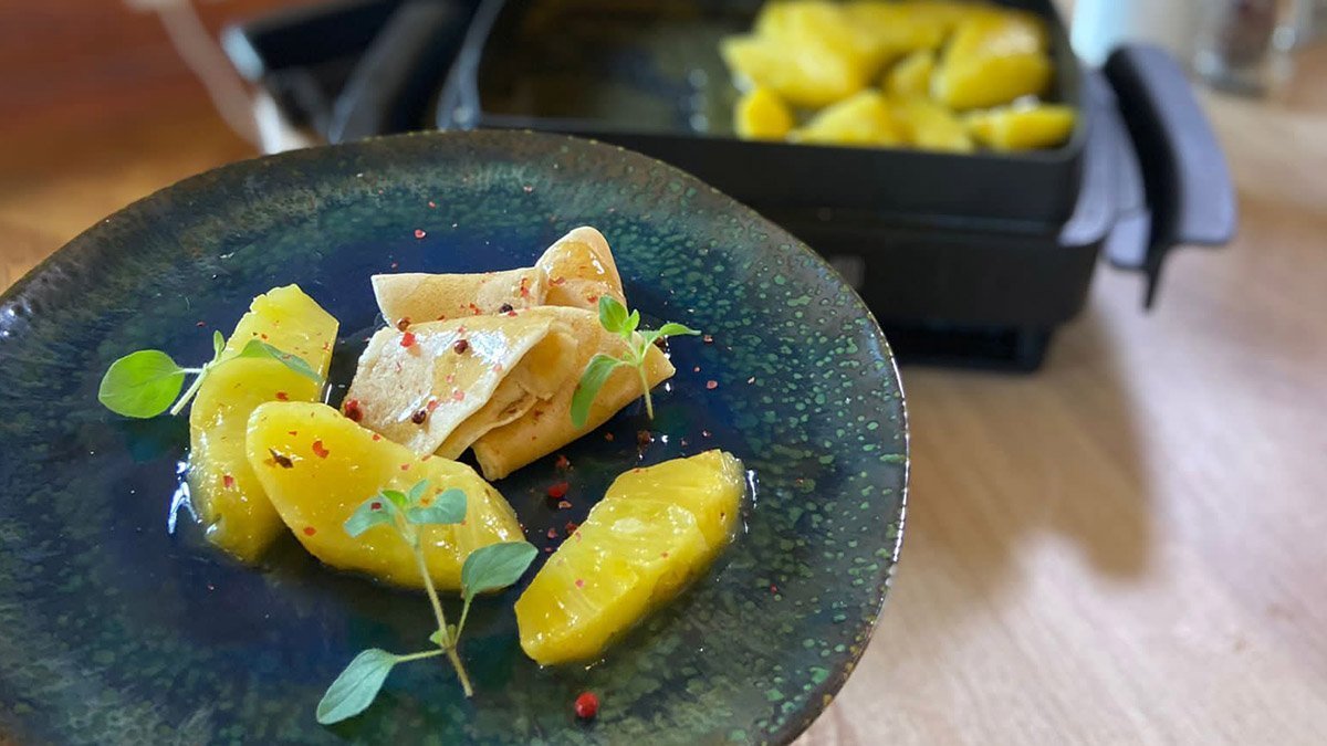 Lívance s ananasem – recept pro vysokorychlostní mixér Perfectmix Cook