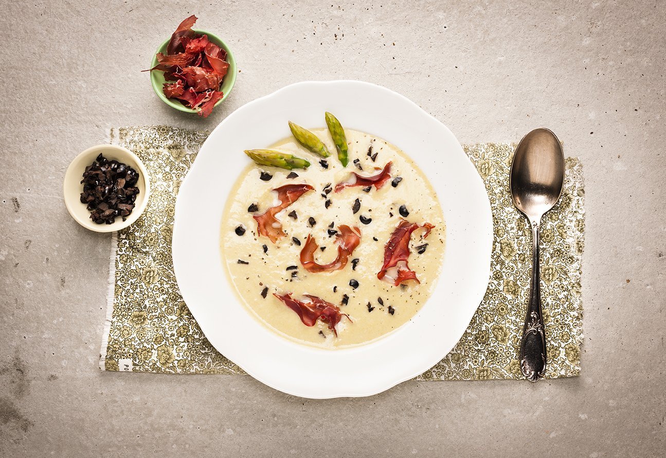 Chřestový krém s mascarpone – recept v chytrém multifunkčním hrnci Tefal Cook4me+