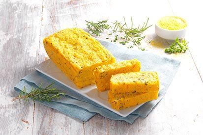 Slaný koláč z polenty – recept pro varný kuchyňský robot Tefal Click and Cook