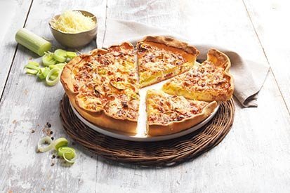 Pórkový quiche se slaninou – recept pro varný kuchyňský robot Tefal Click and Cook