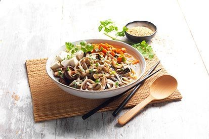 Polévka miso, soba nudle a tofu – recept pro varný kuchyňský robot Tefal Click and Cook