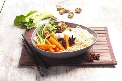 Veganský ramen – recept pro varný kuchyňský robot Tefal Click and Cook