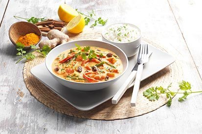 Karibské kari – recept pro varný kuchyňský robot Tefal Click and Cook