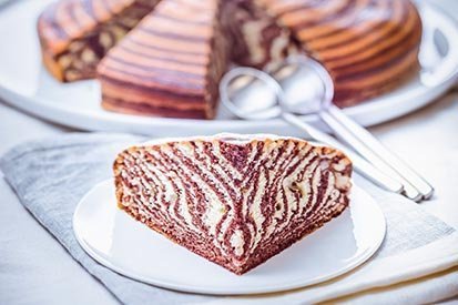 Zebra koláč – recept pro varný kuchyňský robot Tefal Click and Cook