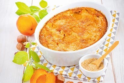 Meruňková clafoutis – recept pro varný kuchyňský robot Tefal Click and Cook