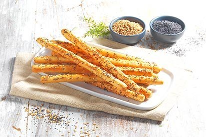 Tyčinky s tymiánem, sezamem a mákem – recept pro varný kuchyňský robot Tefal Click and Cook