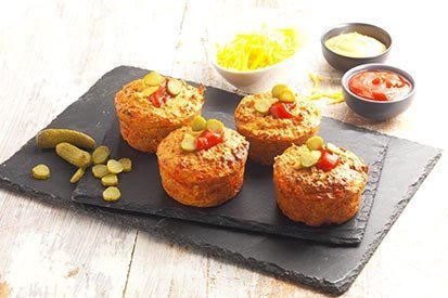 Burger muffiny – recept pro varný kuchyňský robot Tefal Click and Cook