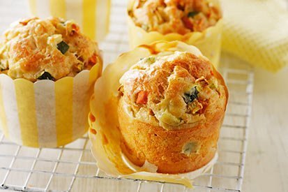 Zeleninové muffiny – recept pro varný kuchyňský robot Tefal Click and Cook