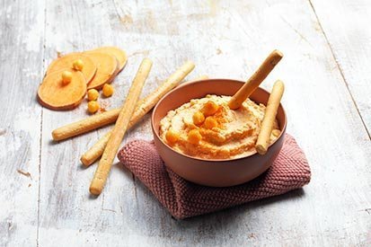 Hummus z batátů – recept pro varný kuchyňský robot Tefal Click and Cook