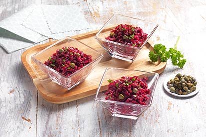 Verriny z červené řepy a kaparů – recept pro varný kuchyňský robot Tefal Click and Cook