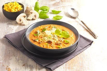 Pizza polévka – recept pro varný kuchyňský robot Tefal Click and Cook