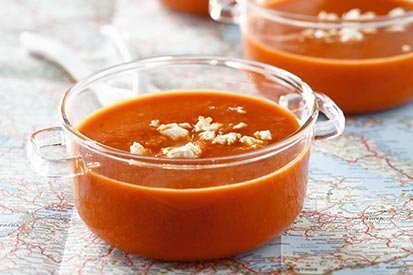 Zeleninová polévka s feta sýrem – recept pro varný kuchyňský robot Tefal Click and Cook