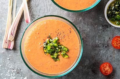Tomatová polévka – recept pro varný kuchyňský robot Tefal Click and Cook