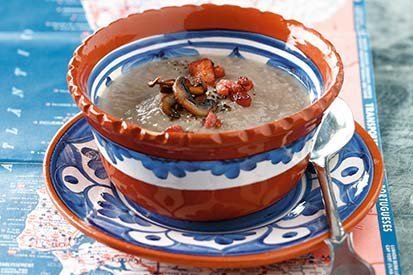 Žampiónový krém se slaninou – recept pro varný kuchyňský robot Tefal Click and Cook