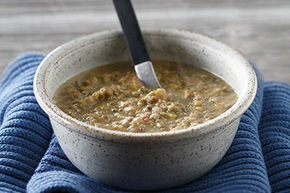 Čočková polévka se slaninou – recept pro varný kuchyňský robot Tefal Click and Cook