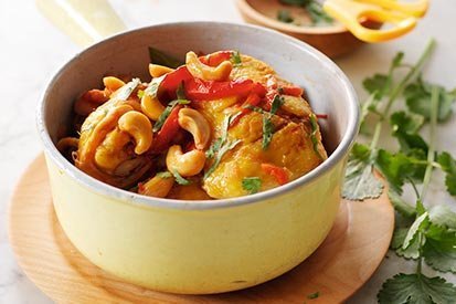 Kuře s kešu oříšky – recept pro varný kuchyňský robot Tefal Click and Cook