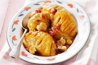 Kuře s rajčaty a houbami – recept pro varný kuchyňský robot Tefal Click and Cook