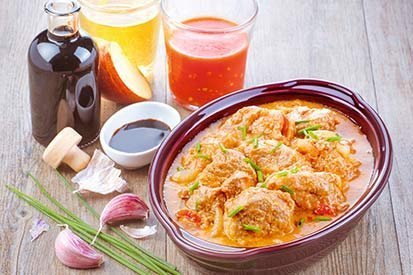 Vepřová panenka s barbecue omáčkou – recept pro varný kuchyňský robot Tefal Click and Cook