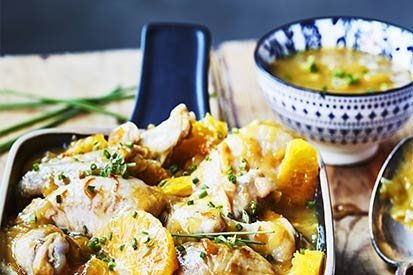 Kuřecí ragú s citrusy – recept pro varný kuchyňský robot Tefal Click and Cook