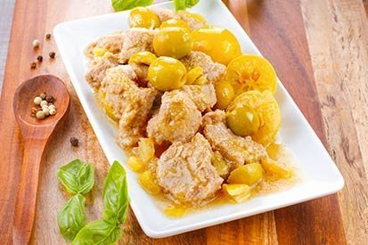 Telecí ragú s kandovaným citronem – recept pro varný kuchyňský robot Tefal Click and Cook