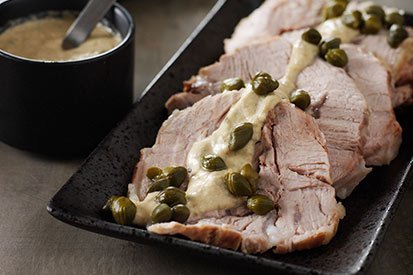 Vitello tonnato – telecí s tuňákovou omáčkou – recept pro varný kuchyňský robot Tefal Click and Cook