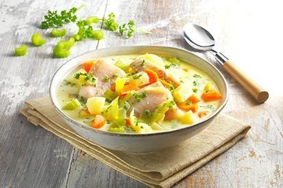 Rybí ragú se zeleninou na smetaně – recept pro varný kuchyňský robot Tefal Click and Cook