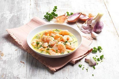 Krevety na česnekovém másle – recept pro varný kuchyňský robot Tefal Click and Cook