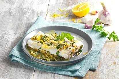 Rybí filé s česnekem a citronem – recept pro varný kuchyňský robot Tefal Click and Cook
