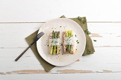 Filet z lososa s chřestem – recept pro varný kuchyňský robot Tefal Click and Cook