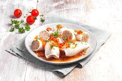 Plněné kalamáry – recept pro varný kuchyňský robot Tefal Click and Cook