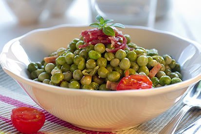 Hrášek se šunkou – recept pro varný kuchyňský robot Tefal Click and Cook