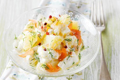 Uzený bramborový salát – recept pro varný kuchyňský robot Tefal Click and Cook